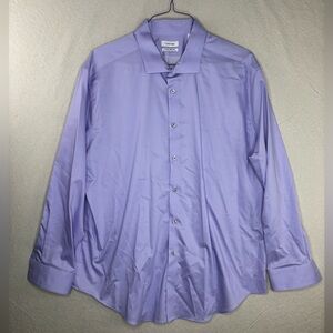 Calvin Klein non iron infinite dress shirt 34/35 19” neck